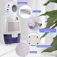 thumbnail image 3 of Humidity Removing Machine, 10W Non Slip Bottom Automatic Shutoff Mini Dehumidifier  for Room, 3 of 7