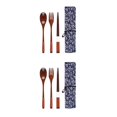 thumbnail image 4 of Maytalsory Set School Student Chopstick Fork Spoon Flatware with Storage Bag Type 1 2Set, 4 of 6