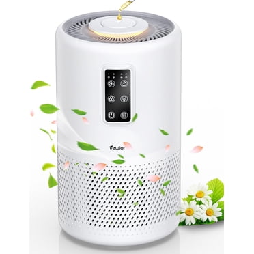 Air Purifiers for Home Large Room up to 1400ft², H13 True HEPA Air Purifier for Bedroom with night light, Fragrance Sponge