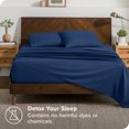thumbnail image 3 of Bare Home Pillowcase Set - Envelope Closure - Premium 1800 Collection - Double Brushed - Ultra Soft - Standard Size, Dark Blue, 2 Count, 3 of 6