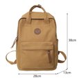 thumbnail image 4 of Faraee Canvas Laptop Backpack Notebook School College Rucksack Top Handle Satchel Handbag with Compartments, 4 of 4