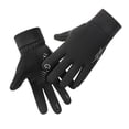 thumbnail image 4 of KLKCMS Winter Gloves Anti Slip with Touchscreen Fingers for Climbing Riding Fishing Black L, 4 of 9