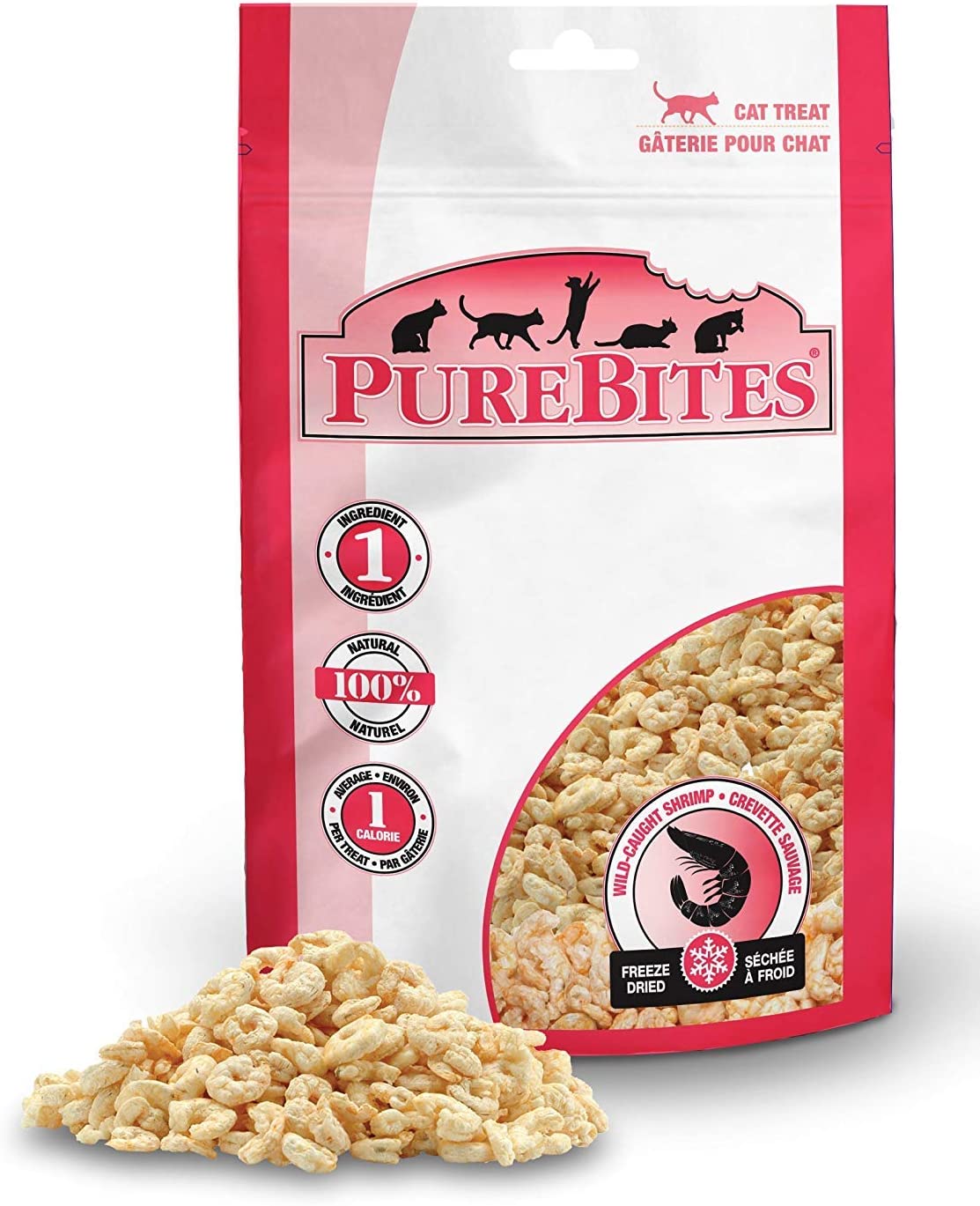 XINQIHANG Cat Treats, Shrimp, 0.53-Ounce