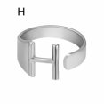 thumbnail image 1 of CUITING Fashion Adjustable Initial Alphabet Letter A-Z Ring Finger Rings Women Jewellery-Silver C, 1 of 9