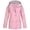 Pink, variant on Moxiu Rain Jacket Women Waterproof Windbreaker Jackets 2025 Trendy Striped Lining Raincoat Drawstring Waist Hooded Rain Coats Black,XL