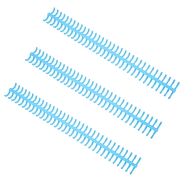 Plastic Binding Spine, Detachable 10PCS Loose Leaf   for Home or School Use Black,White,Transparent,,Orange,Blue