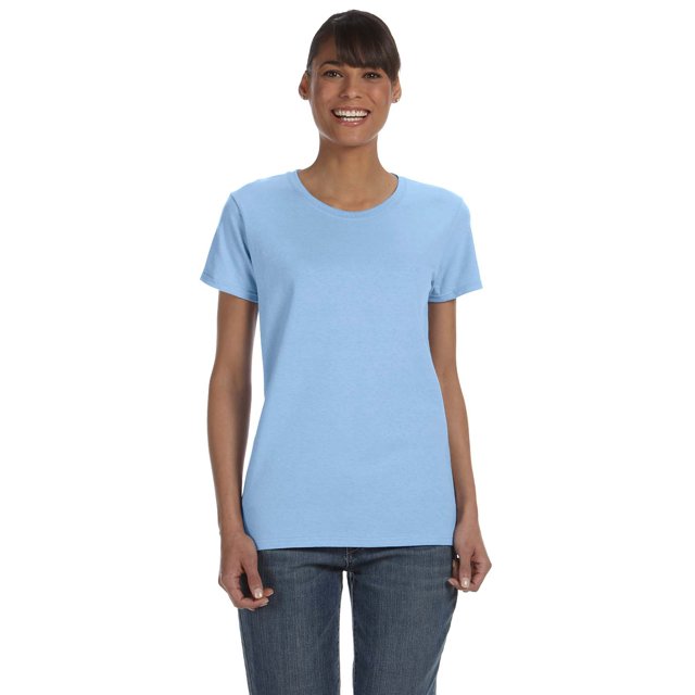 Gildan T-Shirt en Jersey de Confort à Col Épais avec Ruban pour Femmes, Style G5000L