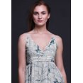 thumbnail image 4 of Bimba Robe Longue Chic Imprimée pour Femmes avec Oiseaux, Style Bohème, Maxi d'Été, Tenue de Plage - Moyen, 4 of 6
