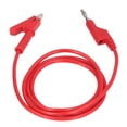thumbnail image 4 of Banana Plug Test Leads, Electrical Portable Test Flexible Brass Cable Injection Molding Silicone Sheath  For Car Battery Red, 4 of 8