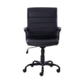 thumbnail image 4 of Mainstays Bonded Leather Mid-Back Manager's Office Chair, for Adults, Black, 4 of 6