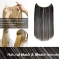 thumbnail image 2 of Extensions de Cheveux en Fil Invisibles de 20” Miracle Secret, Postiches à Ligne de Poisson, Cheveux Lisses Soyeux Synthétiques, 2 of 4