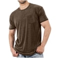 thumbnail image 1 of Lmnyox Short Sleeve Crew Neck Basic T Shirt for Men Classic Fashion Summer Shirts Solid Color Casual Pocket Tee, 1 of 5