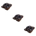 thumbnail image 4 of ZheElen Japanese Clogs Slippers Geta Sandals Flip Flops for Men Women 36 Blue Square Size 45 3Set, 4 of 6