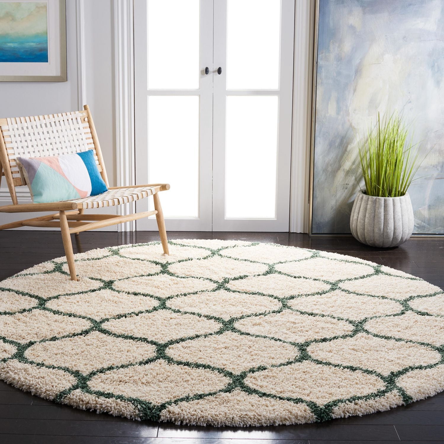 Safavieh Hudson Arline Geometric Shag Area Rug