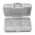 thumbnail image 1 of Mini Medicine Box With 6 Compartments, Luggage Design, Tight Sealing Plastic Container, Portable And Secure For Pocket Travel, 1 of 8