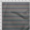 thumbnail image 3 of oneOone Tissu Jersey en Viscose Tissu à Imprimé à Rayures Horizontales BTY 60 Pouces de Large, 3 of 5