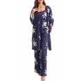 thumbnail image 1 of ZAXARRA Women's Fall Loungewear Set, Lace Patchwork Cami Tops + Pants + Robe 3 Pieces Sleepwear, 1 of 9