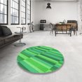 thumbnail image 4 of Ahgly Tapis Rectangulaire Lavable en Machine Intérieur Transitionnel Vert Néon, 5 Pieds x 7 Pieds, 4 of 7