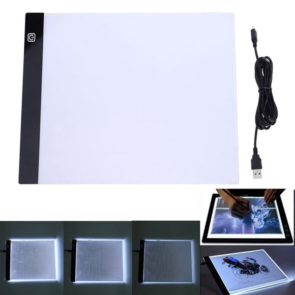 SDNall A5 Boîtier Lumineux LED Portable Ultra Mince Alimentation USB Artcraft Coussinet Lumineux de Traçage