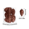 thumbnail image 3 of Bdday Christmas Tree Decorations 9cm/8pcs Christmas Tree Pendant Plastic Shaped Pendant Christmas Ball, 3 of 7