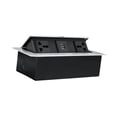 thumbnail image 3 of GUOOL Desktop Hidden Socket Computer Table Table Multipurpose Embedded Power Strip Silver, 3 of 9
