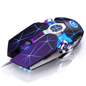 Q7 Souris professionnelle de jeu filaire 7 Bouton 3200DPI LED Optique USB Jeu de souris d'ordinateur Mice Silent Mouse Mouse Pour PC jeu portable