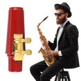 thumbnail image 1 of Alto Sax Mouthpiece Kit, Gold Alto Sax Ligature Plastic Cover Cap 2.5 Strength Reeds for Alto Saxophone Instrument Replacement Supply, 1 of 7