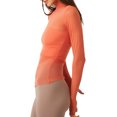 thumbnail image 3 of RXIRUCGD Mode Femmes Manches Longues Confortable Respirant Col Roulé Blouse Chemise Hauts, Rouge, Taille : M, 3 of 6