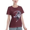 thumbnail image 2 of T-Shirt Basique à Manches Courtes pour Femmes Demon Slayer Ninja Papillon, 2 of 6