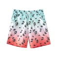 thumbnail image 1 of HNMKIU Boys Swim Trunks for Summer Beach with Cool Prints and Comfortable Design Pink,7-8 Years, 1 of 6