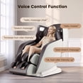thumbnail image 2 of COSTWAY Provox27 Comfort Full Body Massage Chair - Zero Gravity Massaging Chair with SL Track, Airbags, Foot Rollers, Shoulder Detection, Heating, Bluetooth, Auto Modes, 2 of 10