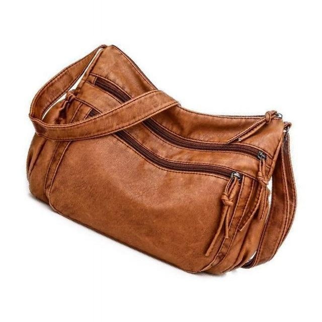fastboy Crossbody Bag Women Cross Body Bag Purse Big Capacity Shoulder Bag Brown