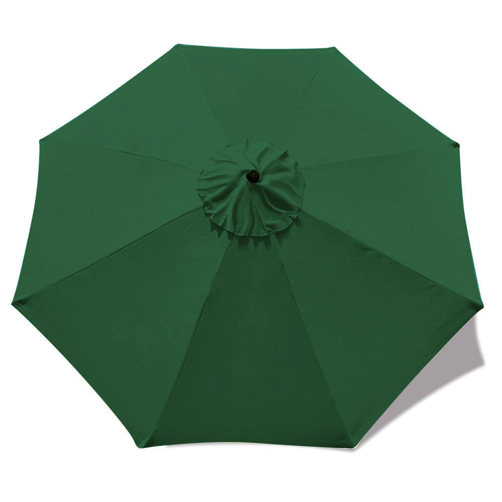 Patio Umbrella Cover Replacement Top Canopy for 9ft 8 Ribs, Green (Canopy only)