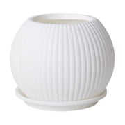 Fareti Plant Pots for Indoor Plants, Plastic Flower Pots, Modern Planters for Indoor Plants, Room and Office Decor