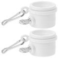 thumbnail image 3 of EIGTHTAIL 2pcs  2Pcs Rotating Mounting Rings 360 Degree Free Flag Pole Kit 0.75-1.02Inch Diameter (White), 3 of 12
