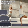thumbnail image 4 of Fitvids 1/2" Thick High Density Exercise Yoga Mat, Carrying Strap, Graphite, 4 of 7