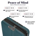 thumbnail image 4 of 20 Pouces 1 Pce Texturé Hardside Carry-On, Sarcelle, 4 of 9