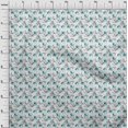 thumbnail image 4 of oneOone Polyester Spandex White Fabric Floral Craft Projects Decor Fabric Printed By The Yard 56 Inch Wide, 4 of 4