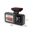 thumbnail image 3 of EGNMCR Vehicle Camera 3 Channel Dash Cam1080P+480P+480P Dash Cam Front And Inside And Rear Super Night Vision Loop Recording Motion Detection 24 Hours Parking Mode Dash cam, 3 of 7