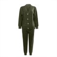 thumbnail image 4 of FAIWAD Ensembles 2 Pcs pour Femmes Cardigan en Tricot Torsadé à Manches Longues Chandail Extensible Pantalon Ajusté Ensembles de Détente, 4 of 5