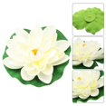 thumbnail image 2 of 18cm Artificial Water Lily Floating Lotus Flower Pond Aquarium Decor Multicolor, 2 of 5