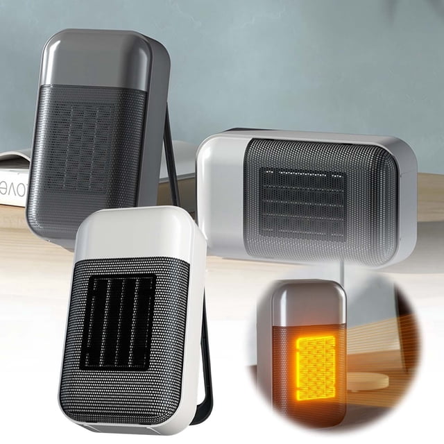 WIFKLSIIPG Household Desktop Ceramic Heating Fan Desktop Small Vertical Suspension Purpose Heater 500w Power Ceramic Fast Heater for Friends