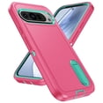 thumbnail image 2 of for Google Pixel 9 Pro Case, Google Pixel 9 Pro Phone Case with Built in Kickstand, Shockproof/Dustproof/Drop Proof Heavy Duty Military-Grade Rugged Protective Cover for Google Pixel 9 Pro,Rose Red, 2 of 9