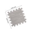 thumbnail image 4 of OUNONA 8Pcs Soft Grey Foam Puzzle Floor Mats Portable Interlocking Work Out Mats, 4 of 6