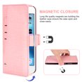 thumbnail image 3 of Wallet Case for iPhone 6 Plus 6s Plus, Blocking Card Slot Stand Shockproof TPU Interior Case PU Leather Magnetic Protect Flip Cover Compatible with iPhone 6 Plus 6s Plus, Pink, 3 of 5