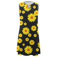 thumbnail image 5 of TJAZFJPA Robe de Maternité Noire pour Femmes Élégante à Col Rond Robe Débardeur Robe Décontractée à Imprimé Floral Robe pour Camoufler le Ventre Robe Élégante, 5 of 5