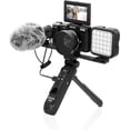 thumbnail image 2 of MINOLTA MND60V 64 MP Autofocus 4K Digital Vlogging Camera / 60FPS Ultra HD Vlogger & Content Creator's Kit (Black) Bundle With 64GB Memory Card + Vlog Tripod + Accessories, 2 of 9