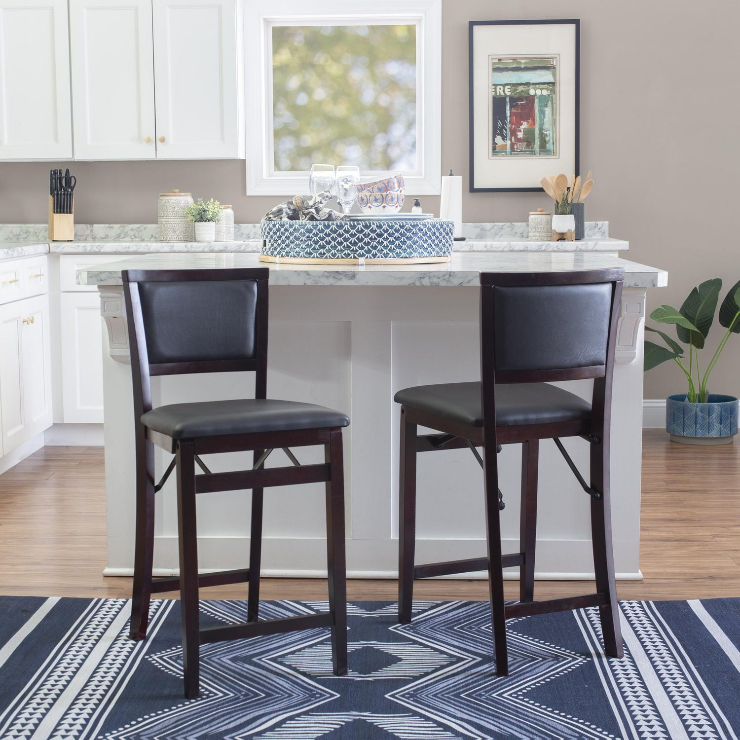 Bronson Pad Back Folding Counter Stool