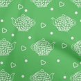 thumbnail image 1 of oneOone Georgette Viscose Light Green Fabric Tea Kettle Sewing Craft Projects Fabric Prints By Yard 42 Inch Wide, 1 of 4