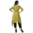 thumbnail image 4 of Moomaya Asymmetric Kurti With Pant Indian Tunic Tops Printed Kurti Set For Women, 4 of 6